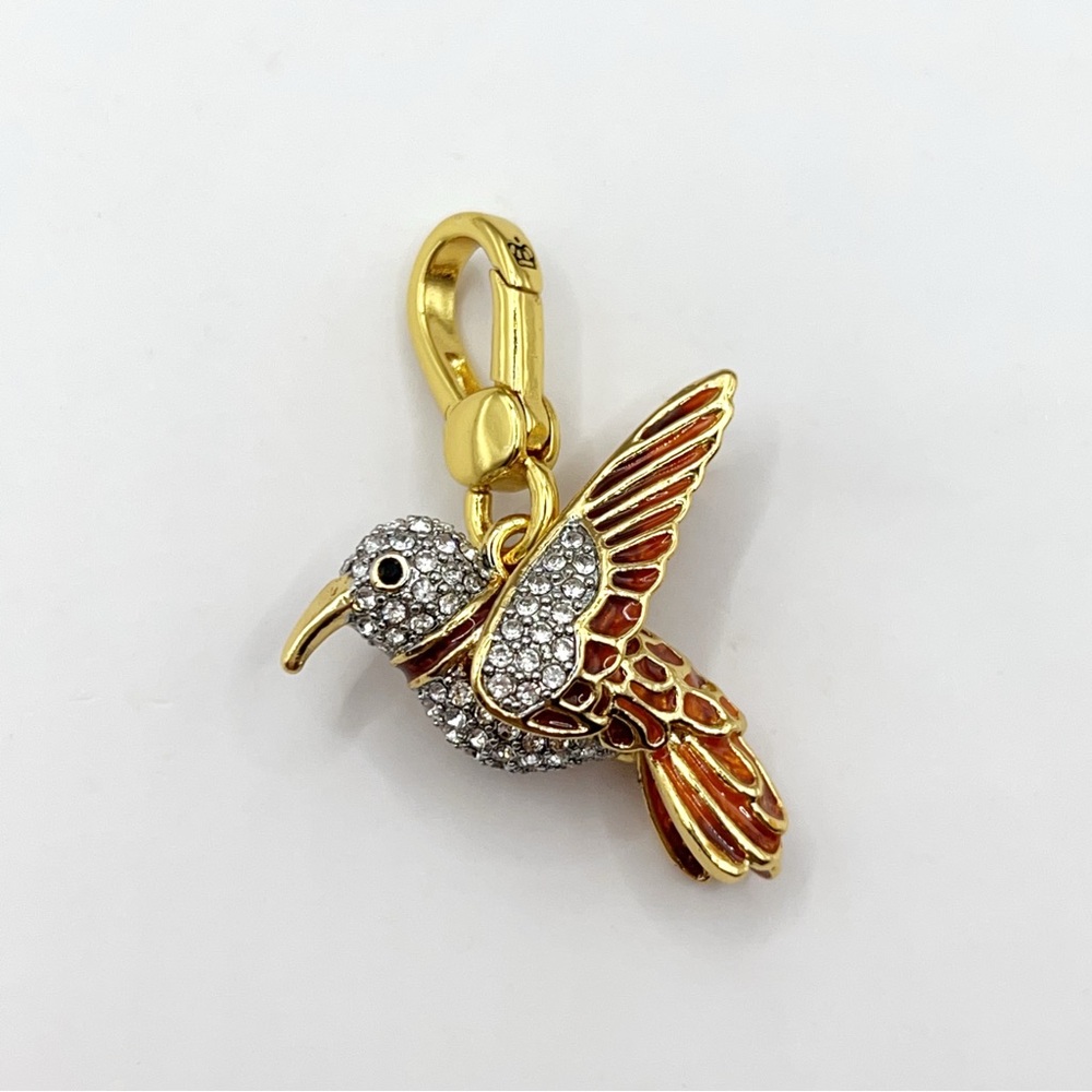 Juicy Couture orange hummingbird charm